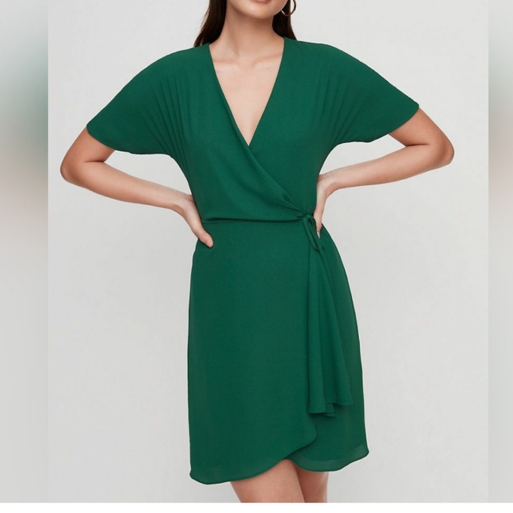 ARITZIA BABATON Green Wallace Dress